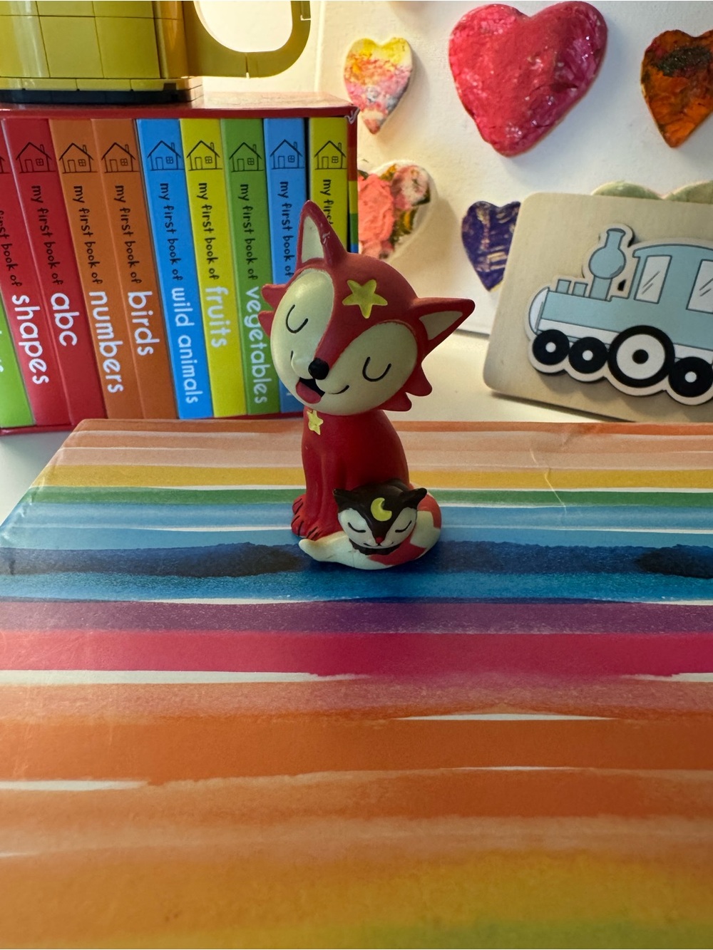 Kids Fox Nightlight Figurine - Red